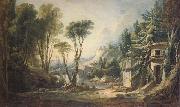 Francois Boucher Desian fro a Stage Set oil painting